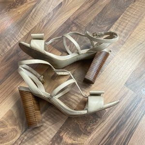 Kate Spade high block heels bow sandals size 8